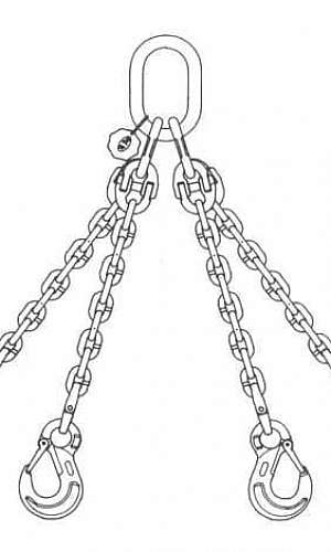 Linga de corrente 4 pernas Linga de corrente 4 pernas